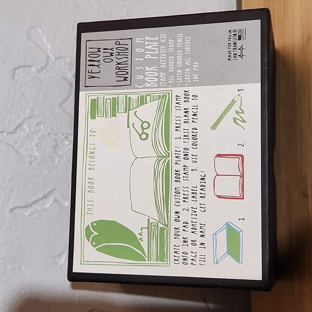 YELLOW OWL WORKSHOP Custom Book Plate Stamp Kit